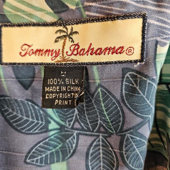 Men's 100% Silk Shirt, Relax Fit, Size Medium - Picture 2 of 9